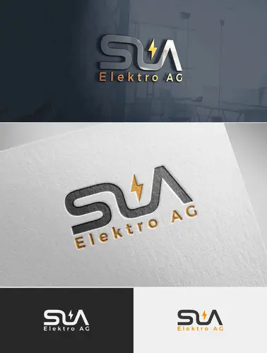Handwerker Logo Beispiel SA Elektro AG