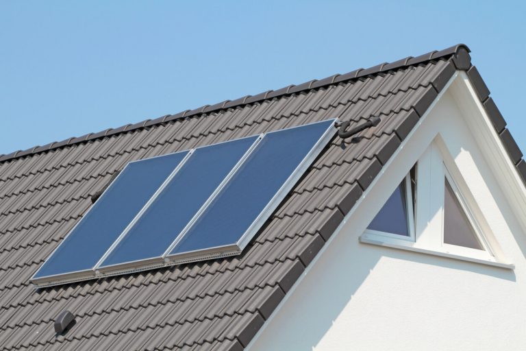 Solaranlage auf einem Dach
