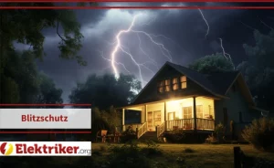 Blitz schlägt nahe Haus ein