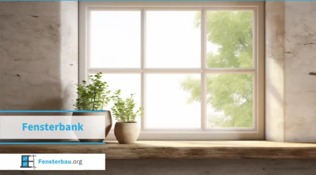 Darstellung eines Fensters mit Fensterbank