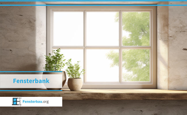 Darstellung eines Fensters mit Fensterbank