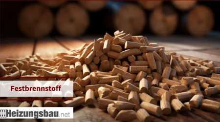 Darstellung von Festbrennstoffen wie Pellets und Holz