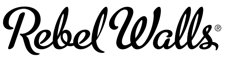 Logo der Premium-Tapetenmarke Rebel Walls