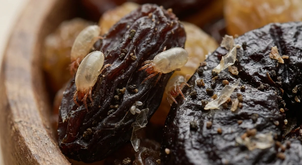 Backobstmilbe (Carpoglyphus lactis) in typischer Umgebung – Befall erkennen und bekämpfen