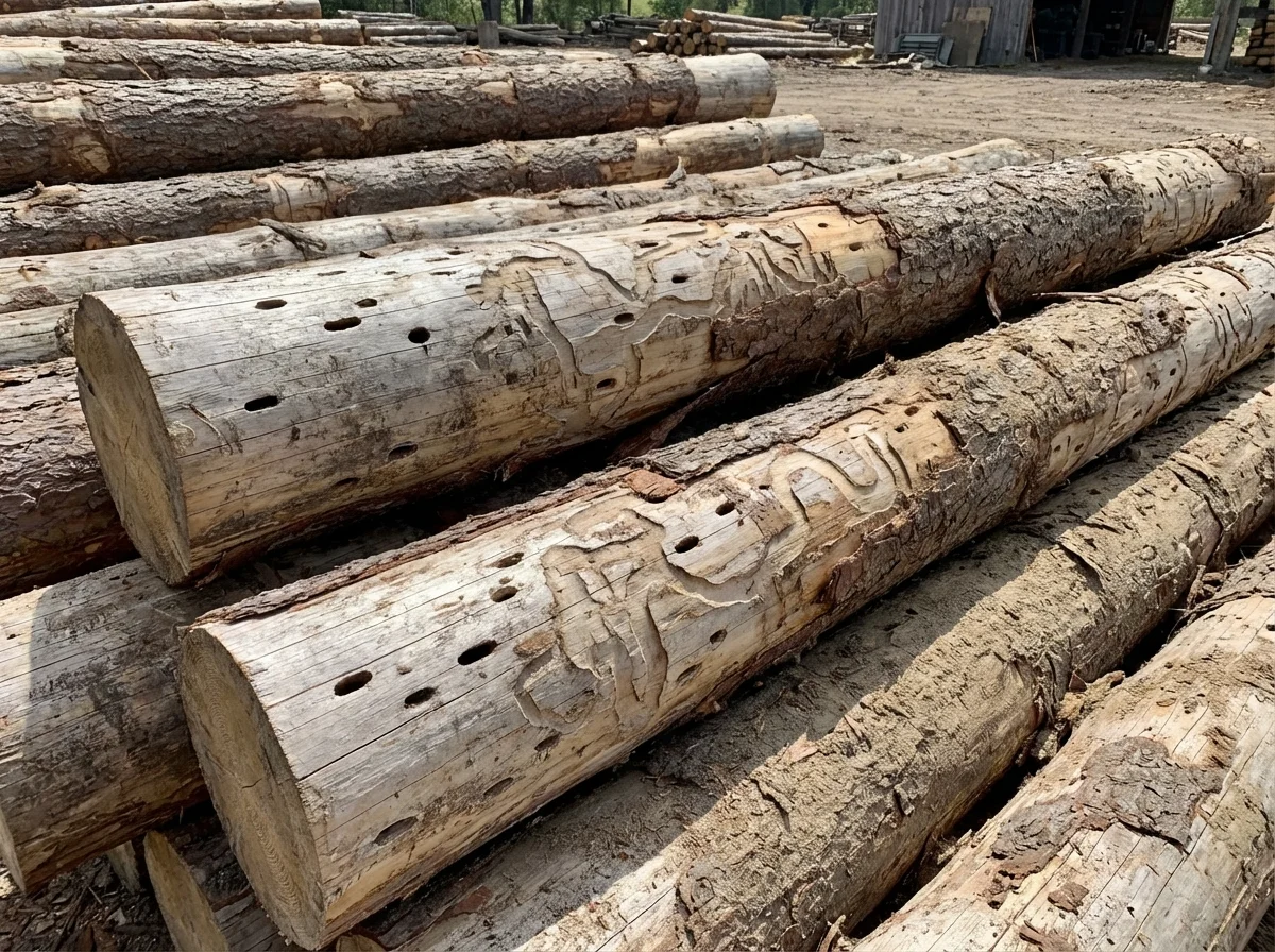 Blauer Scheibenbock (Callidium violaceum) in typischer Umgebung – Befall erkennen und bekämpfen