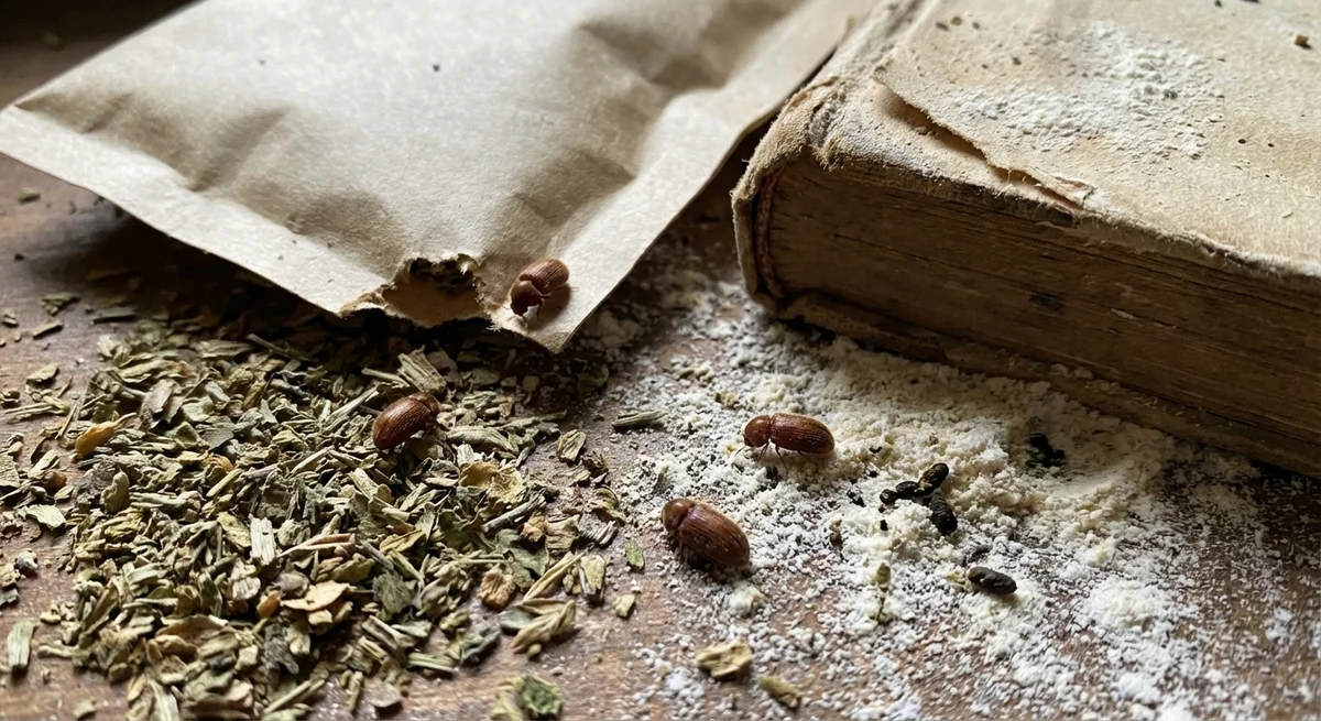 Brotkäfer (Stegobium paniceum) in typischer Umgebung – Befall erkennen und bekämpfen