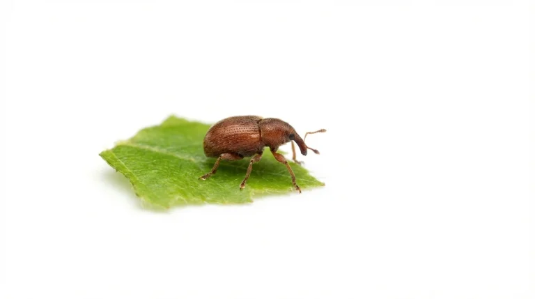 Nahaufnahme eines Buchenspringrüssler (Orchestes fagi) – Detailansicht zur Schädlingserkennung