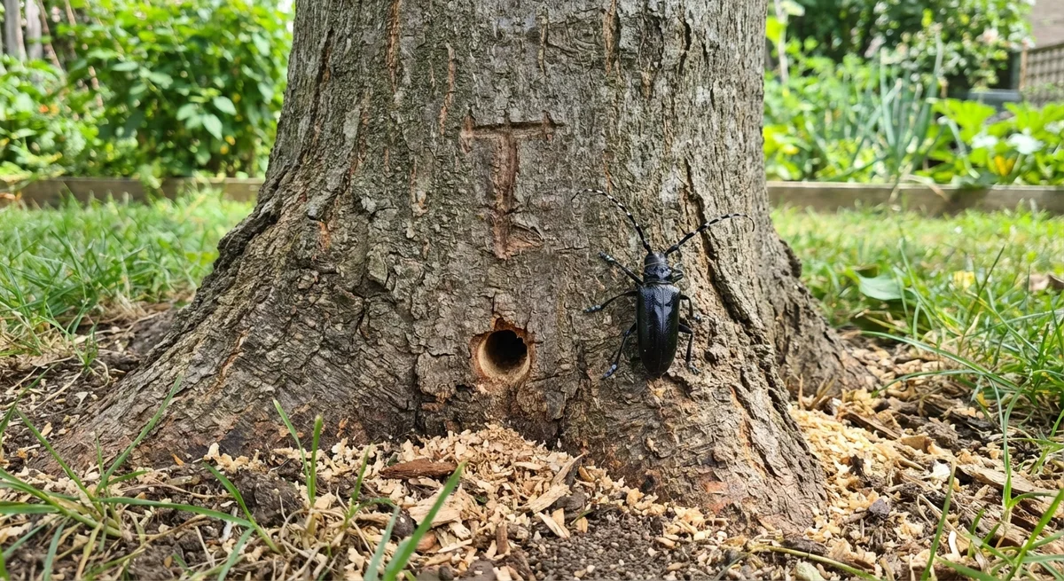 Citrusbockkäfer (Anoplophora chinensis) in typischer Umgebung – Befall erkennen und bekämpfen