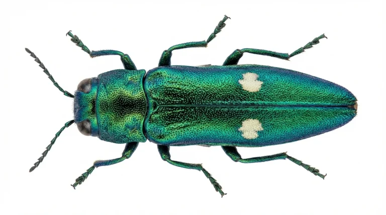 Nahaufnahme eines Eichenprachtkäfer (Agrilus biguttatus) – Detailansicht zur Schädlingserkennung