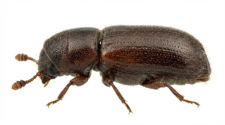 Nahaufnahme eines Eichensplintkäfer (Scolytus intricatus) – Detailansicht zur Schädlingserkennung