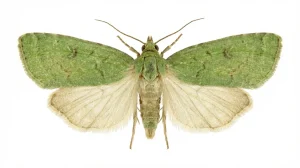Nahaufnahme eines Eichenwickler (Tortrix viridana) – Detailansicht zur Schädlingserkennung