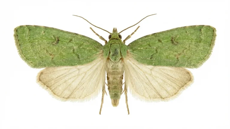 Nahaufnahme eines Eichenwickler (Tortrix viridana) – Detailansicht zur Schädlingserkennung