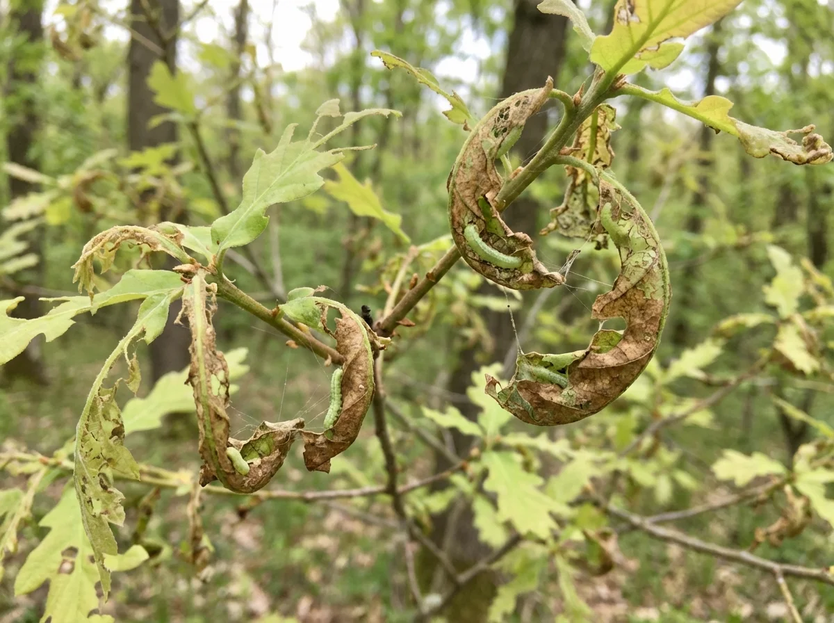 Eichenwickler (Tortrix viridana) in typischer Umgebung – Befall erkennen und bekämpfen