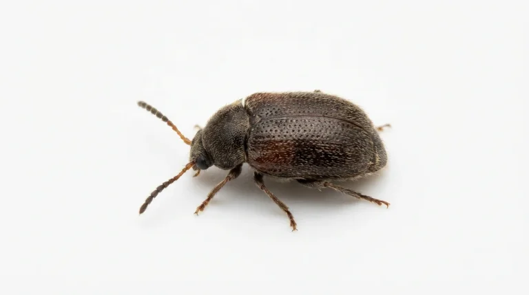 Nahaufnahme eines Linsenkäfer (Bruchus lentis) – Detailansicht zur Schädlingserkennung