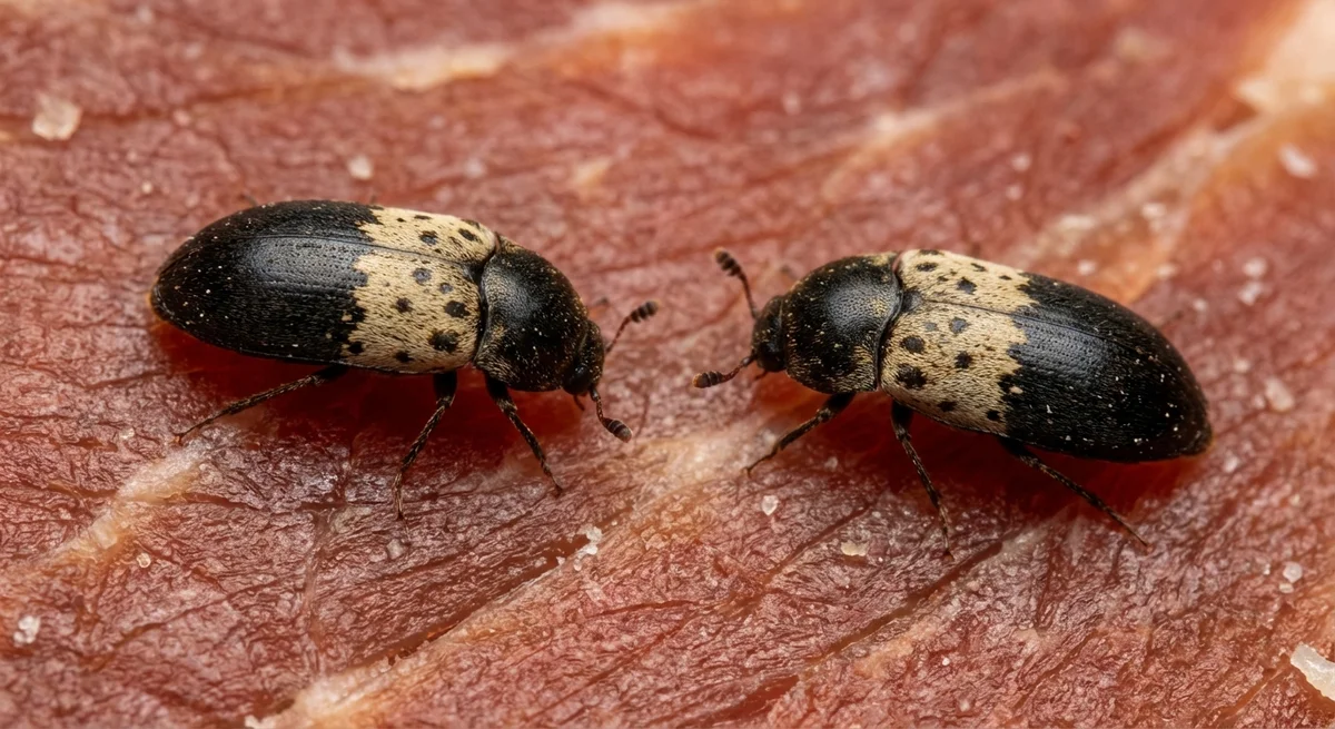 Speckkäfer (Dermestes lardarius) in typischer Umgebung – Befall erkennen und bekämpfen
