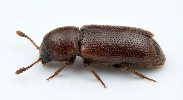 Nahaufnahme eines Großer Kornbohrer (Prostephanus truncatus) – Detailansicht zur Schädlingserkennung