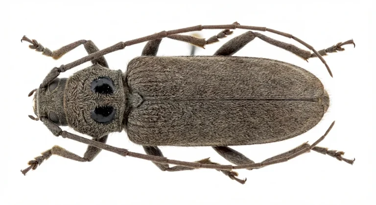 Nahaufnahme eines Hausbock (Hylotrupes bajulus) – Detailansicht zur Schädlingserkennung