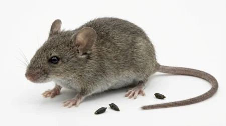 Nahaufnahme eines Hausmaus (Mus musculus) – Detailansicht zur Schädlingserkennung