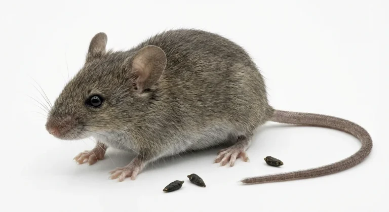 Nahaufnahme eines Hausmaus (Mus musculus) – Detailansicht zur Schädlingserkennung