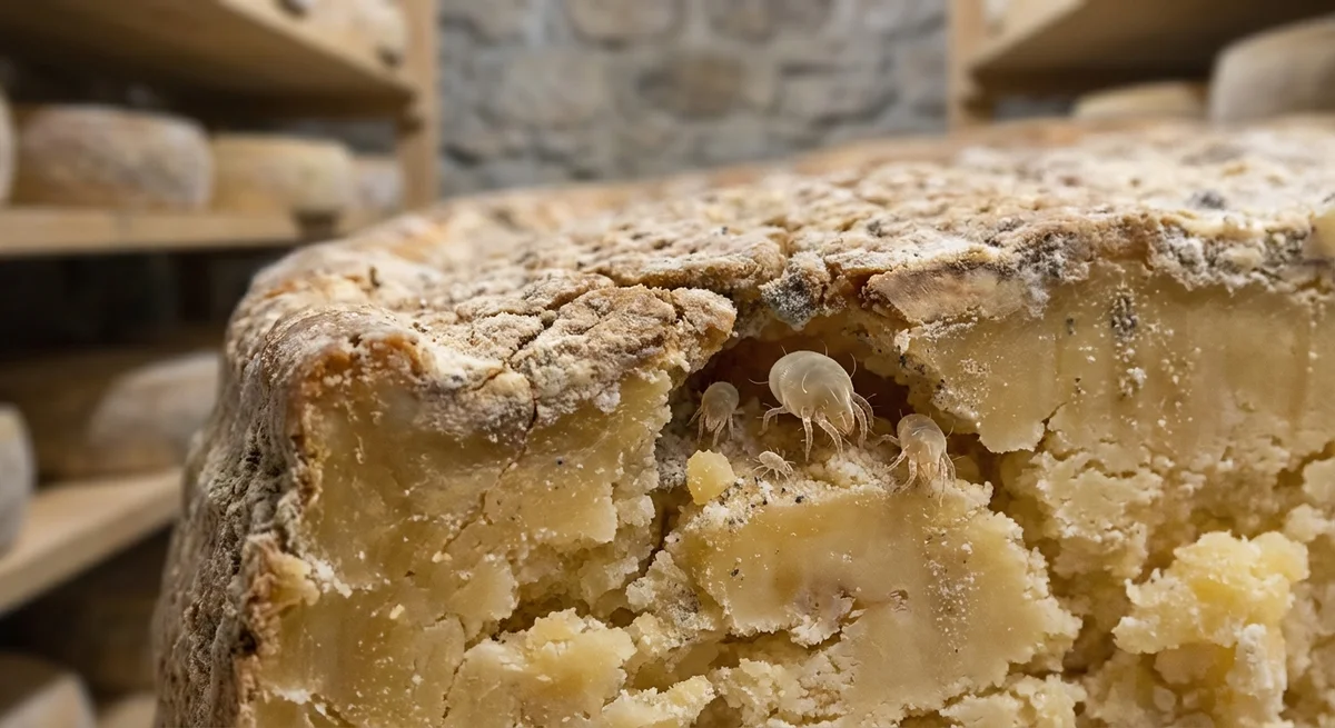 Käsemilbe (Tyrolichus casei) in typischer Umgebung – Befall erkennen und bekämpfen