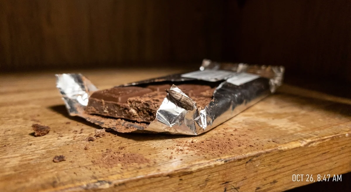 Kakaomotte (Ephestia elutella) in typischer Umgebung – Befall erkennen und bekämpfen