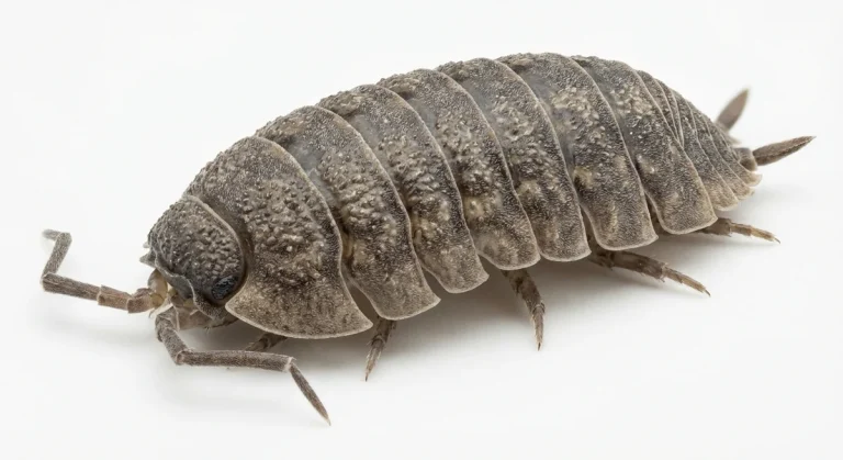 Nahaufnahme eines Kellerassel (Porcellio scaber) – Detailansicht zur Schädlingserkennung