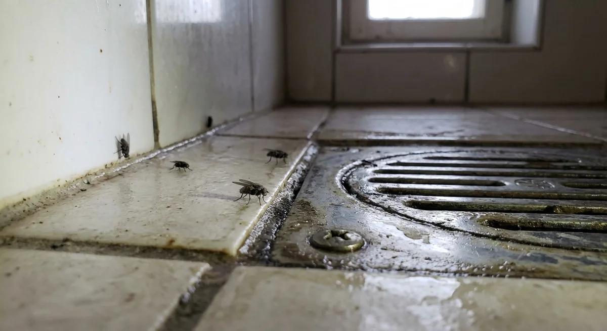 Kleine Stubenfliege (Fannia canicularis) in typischer Umgebung – Befall erkennen und bekämpfen