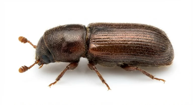 Nahaufnahme eines Kupferstecher (Pityogenes chalcographus) – Detailansicht zur Schädlingserkennung