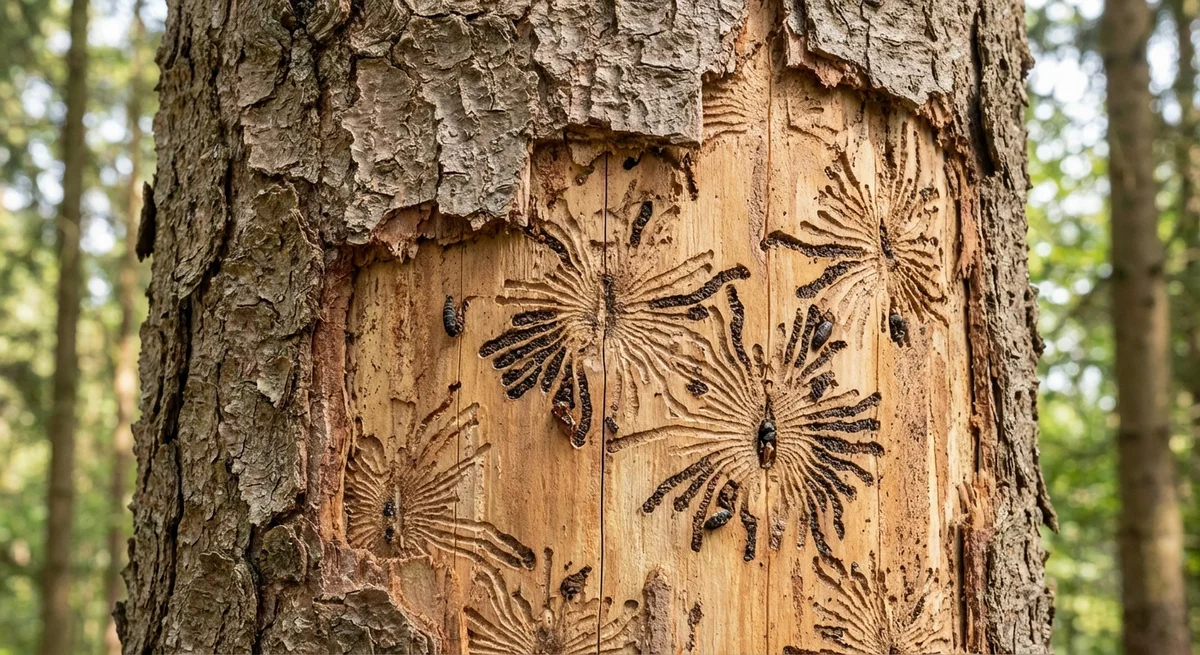 Kupferstecher (Pityogenes chalcographus) in typischer Umgebung – Befall erkennen und bekämpfen