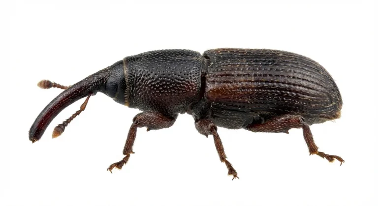 Nahaufnahme eines Maisrüssler (Sitophilus zeamais) – Detailansicht zur Schädlingserkennung