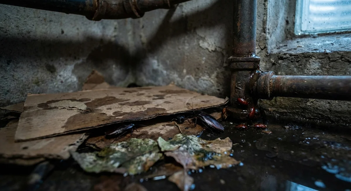 Orientalische Schabe (Blatta orientalis) in typischer Umgebung – Befall erkennen und bekämpfen