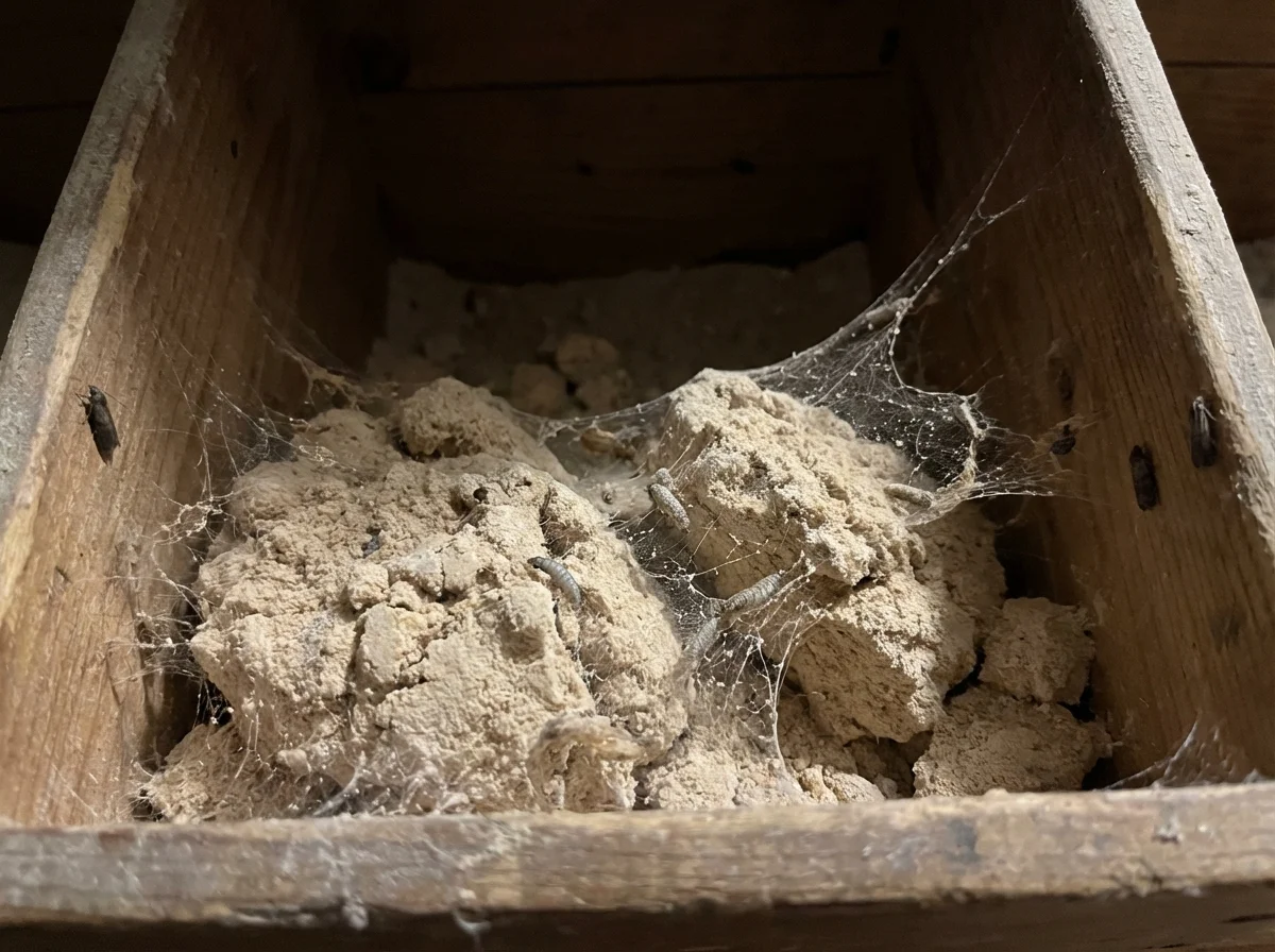 Mehlmotte (Ephestia kühniella) in typischer Umgebung – Befall erkennen und bekämpfen