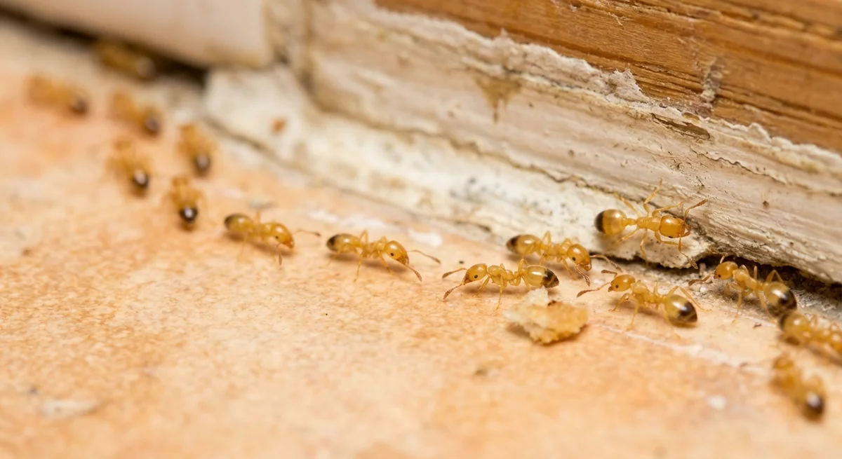 Pharaoameise (Monomorium pharaonis) in typischer Umgebung – Befall erkennen und bekämpfen