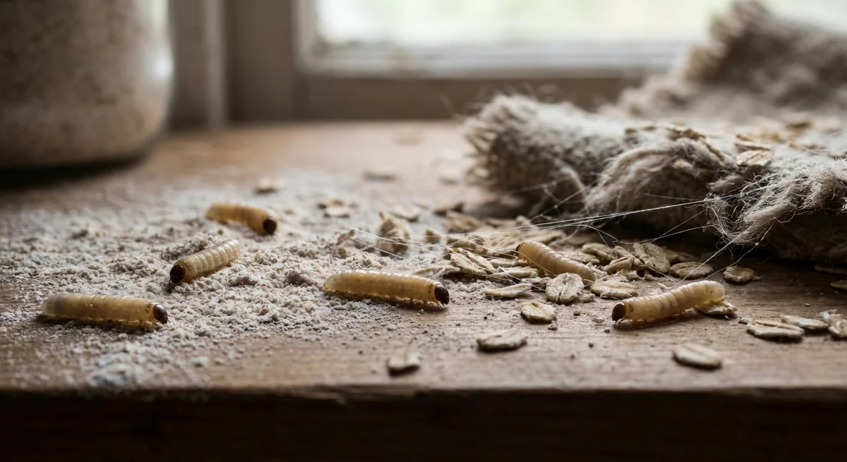 Samenmotte (Hofmannophila pseudospretella) in typischer Umgebung – Befall erkennen und bekämpfen