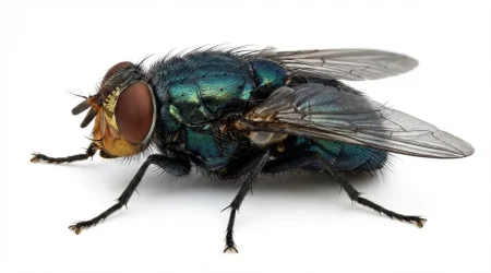 Nahaufnahme eines Schmeißfliege (Calliphora vicina) – Detailansicht zur Schädlingserkennung