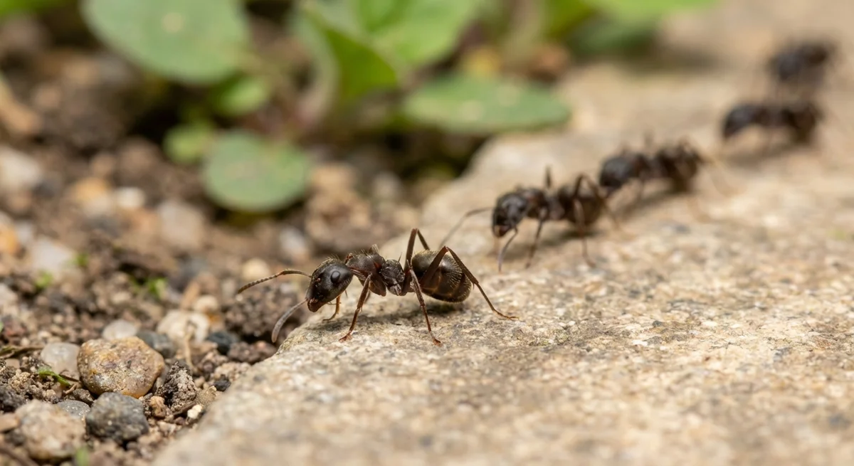 Schwarze Wegameise (Lasius niger) in typischer Umgebung – Befall erkennen und bekämpfen