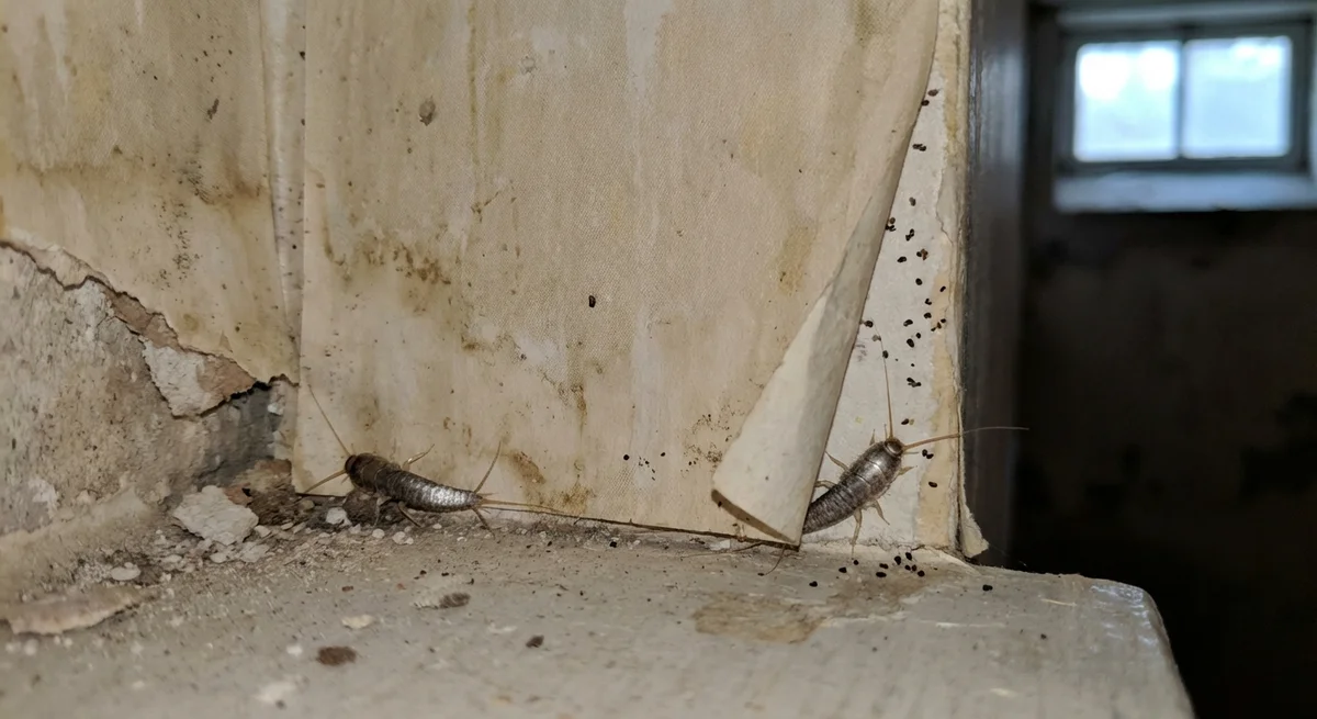 Silberfischchen (Lepisma saccharina) in typischer Umgebung – Befall erkennen und bekämpfen