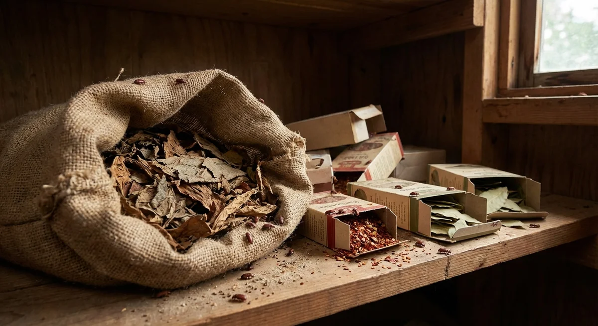 Tabakkäfer (Lasioderma serricorne) in typischer Umgebung – Befall erkennen und bekämpfen