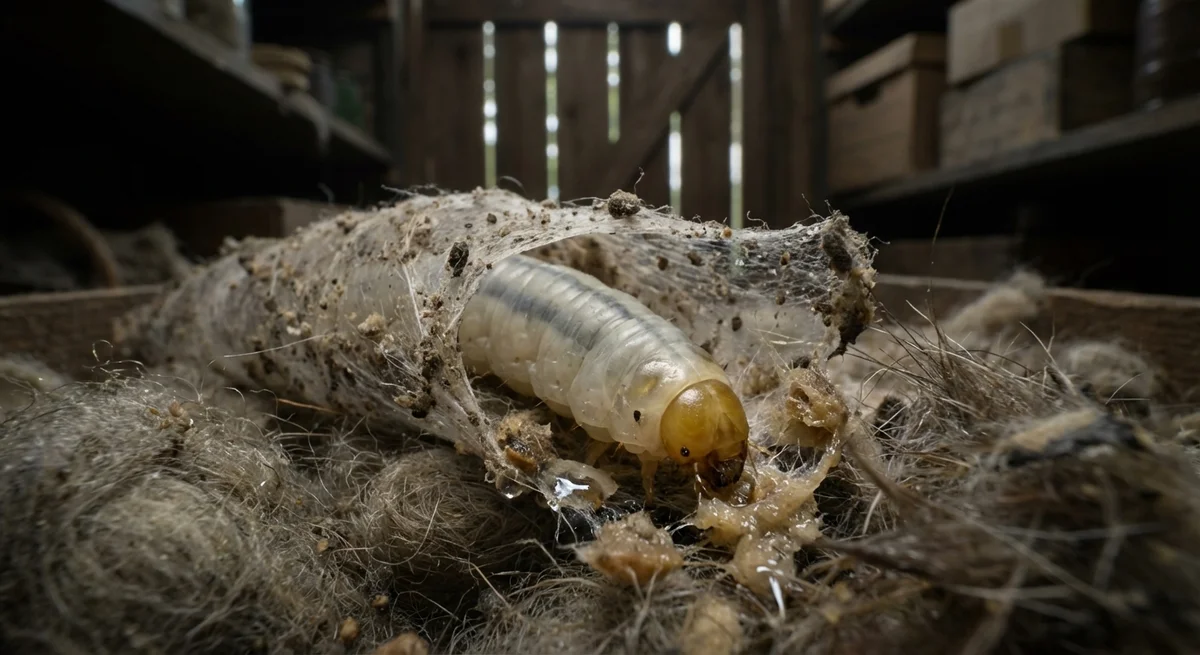 Tapetenmotte (Trichophaga tapetzella) in typischer Umgebung – Befall erkennen und bekämpfen