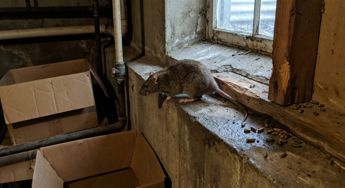 Wanderratte (Rattus norvegicus) in typischer Umgebung – Befall erkennen und bekämpfen