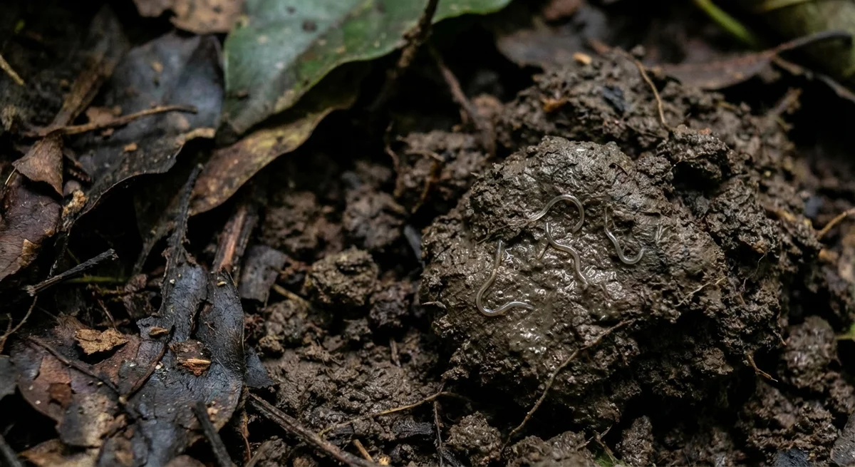 Hakenwurm (Ancylostoma duodenale, Necator americanus) in typischer Umgebung – Befall erkennen und bekämpfen