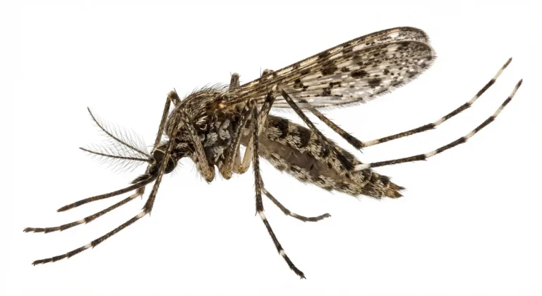 Nahaufnahme eines Ringelmücke (Culiseta annulata) – Detailansicht zur Schädlingserkennung