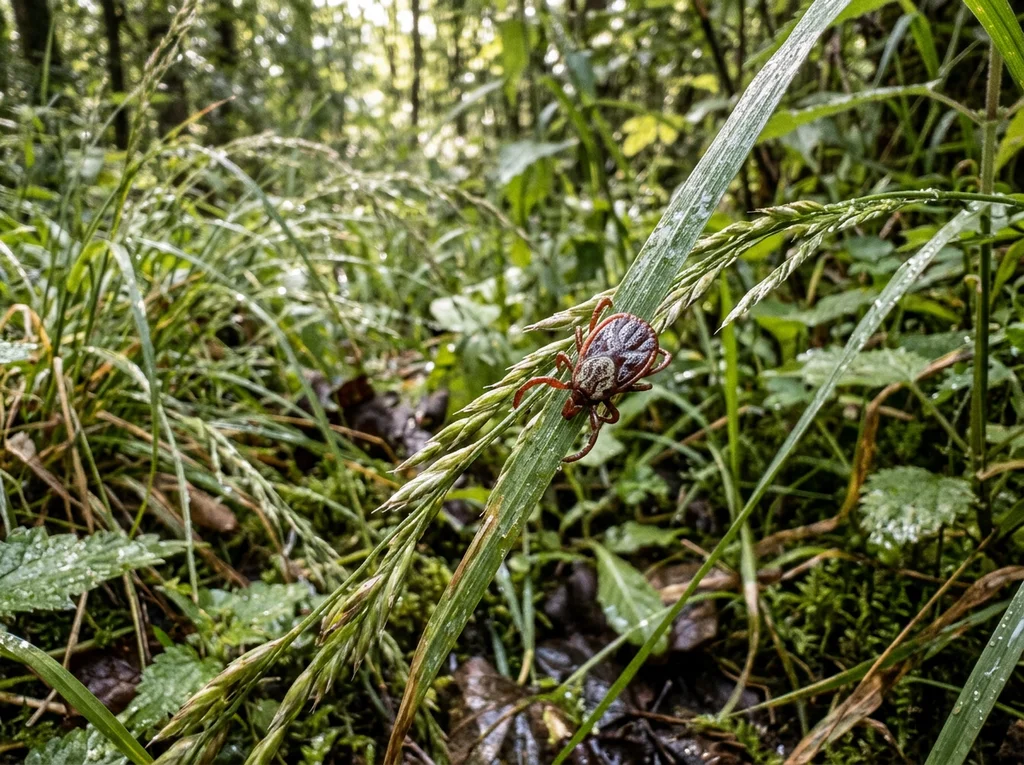 Auwaldzecke (Dermacentor reticulatus) in typischer Umgebung – Befall erkennen und bekämpfen