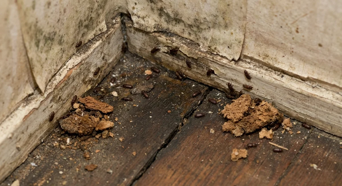 Brauner Moderkäfer (Cartodere constricta) in typischer Umgebung – Befall erkennen und bekämpfen