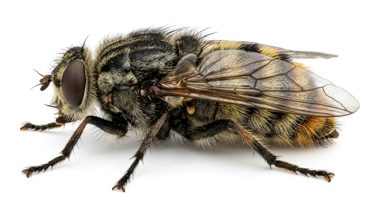 Nahaufnahme eines Dasselfliege (Hypoderma bovis und Hypoderma lineatum) – Detailansicht zur Schädlingserkennung