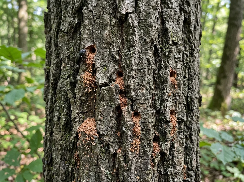 Großer Ulmensplintkäfer (Scolytus scolytus) in typischer Umgebung – Befall erkennen und bekämpfen