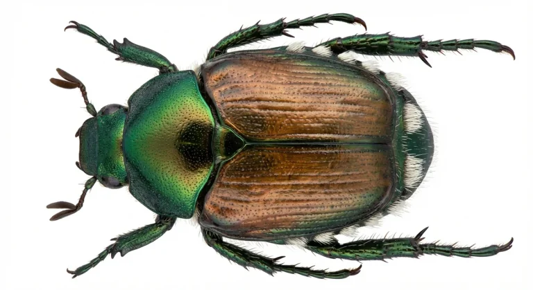 Nahaufnahme eines Japankäfer (Popillia japonica) – Detailansicht zur Schädlingserkennung