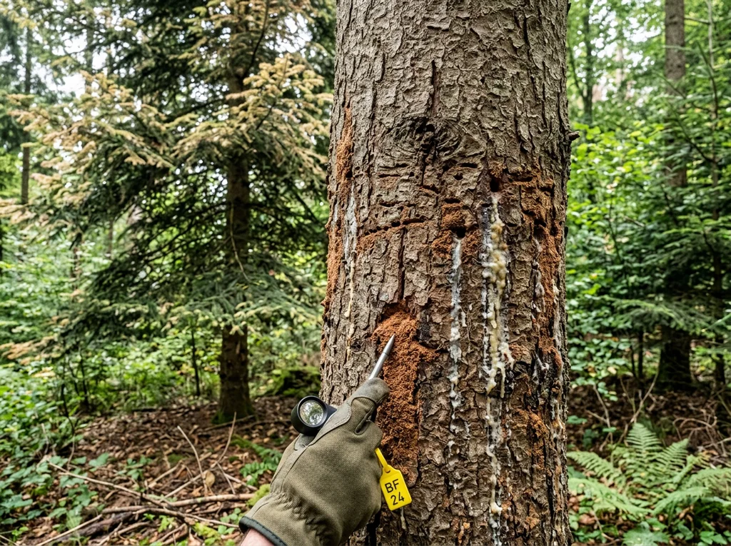 Krummzähniger Tannenborkenkäfer (Pityokteines curvidens) in typischer Umgebung – Befall erkennen und bekämpfen