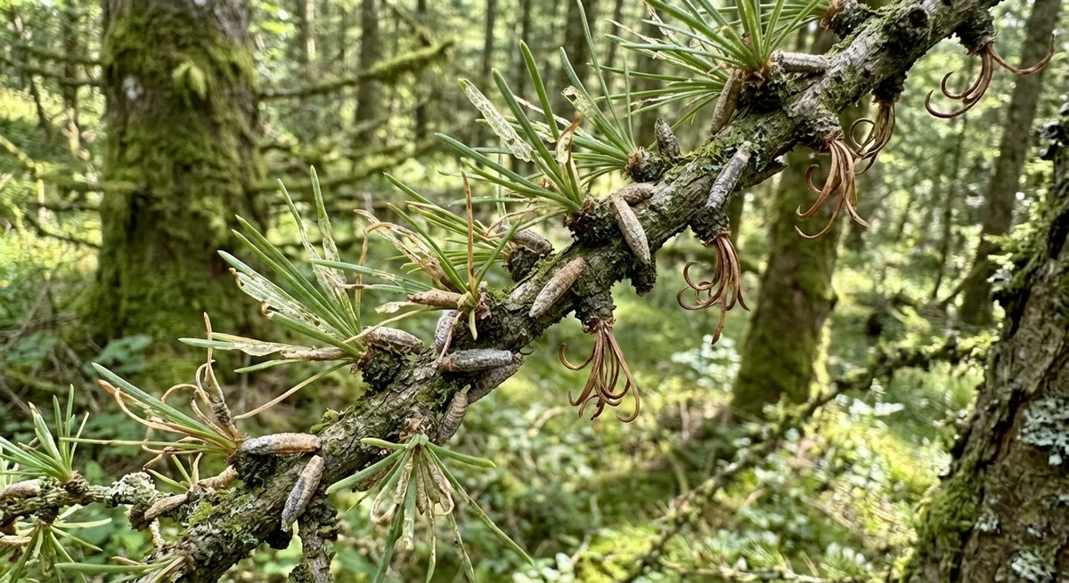 Lärchenminiermotte (Coleophora laricella) in typischer Umgebung – Befall erkennen und bekämpfen