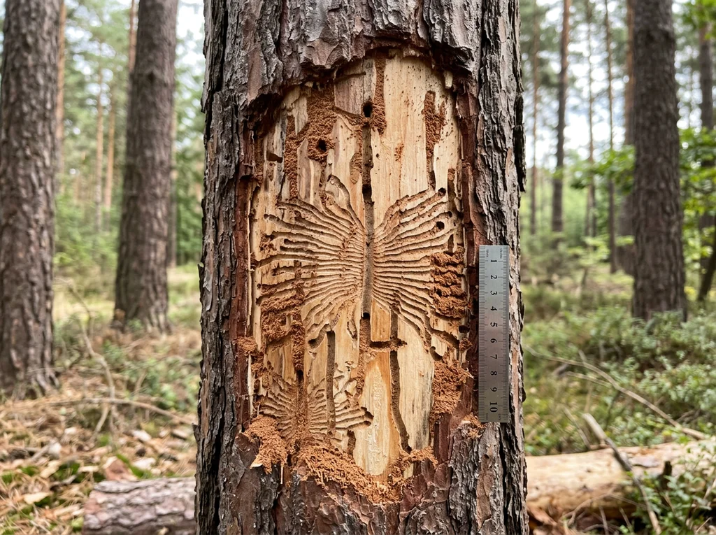 Sechszähniger Kiefernborkenkäfer (Ips acuminatus) in typischer Umgebung – Befall erkennen und bekämpfen